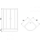 Купить Душевой уголок Royal Bath 80х80 RB-EKO80HK-M с поддоном профиль Сатин стекло рифленое матовое в магазине сантехники Santeh-Crystal.ru