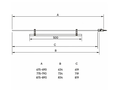 Купить Шторка на ванну Veconi Palau 80 PL79-80-01-C4 профиль Хром стекло прозрачное в магазине сантехники Santeh-Crystal.ru