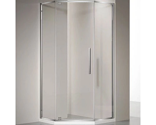 Заказать Душевой уголок Veconi Rovigo RV-35 90х90 RV35-90-01-C7 профиль Хром стекло прозрачное в магазине сантехники Santeh-Crystal.ru