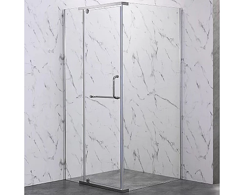 Приобрести Душевой уголок Veconi Rovigo RV-19 100х80 RV19-10080-01-C6 профиль Хром стекло прозрачное в магазине сантехники Santeh-Crystal.ru