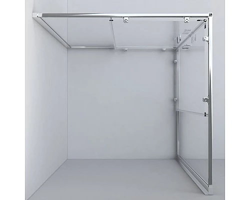 Приобрести Душевой уголок Vincea Garda VSS-1G8010CH 100х80 профиль Хром стекло шиншилла в магазине сантехники Santeh-Crystal.ru