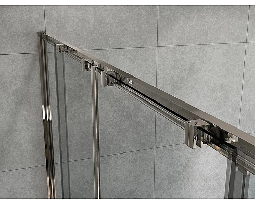 Купить Душевая дверь Vincea Garda 190 VDS-1G2190CL профиль Хром стекло прозрачное в магазине сантехники Santeh-Crystal.ru