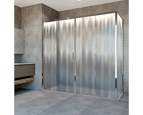Приобрести Душевой уголок Vincea Garda 180x80 VSR-1G28018CH профиль Хром стекло шиншилла в магазине сантехники Santeh-Crystal.ru