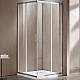 Купить Душевой уголок Vincea Garda 120x110 VSS-1G1112CL профиль Хром стекло прозрачное в магазине сантехники Santeh-Crystal.ru