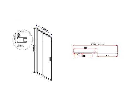 Купить Душевой уголок Vincea Garda 120x110 VSS-1G1112CL профиль Хром стекло прозрачное в магазине сантехники Santeh-Crystal.ru