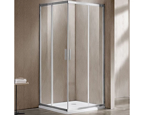 Купить Душевой уголок Vincea Garda 120x120 VSS-1G1212CL профиль Хром стекло прозрачное в магазине сантехники Santeh-Crystal.ru