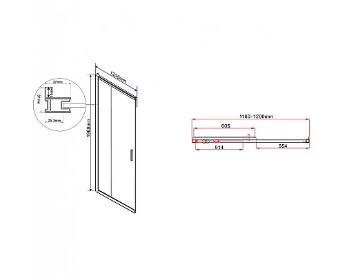 Купить Душевой уголок Vincea Garda 120x120 VSS-1G1212CL профиль Хром стекло прозрачное в магазине сантехники Santeh-Crystal.ru