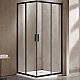 Купить Душевой уголок Vincea Garda 110x100 VSS-1G1011CLB профиль Черный стекло прозрачное в магазине сантехники Santeh-Crystal.ru
