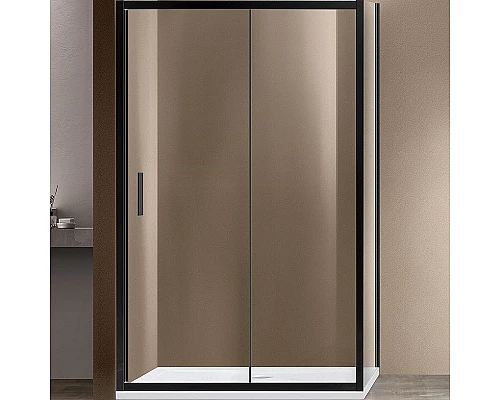 Заказать Душевой уголок Vincea Garda 130x100 VSR-1G1013CLB профиль Черный стекло прозрачное в магазине сантехники Santeh-Crystal.ru