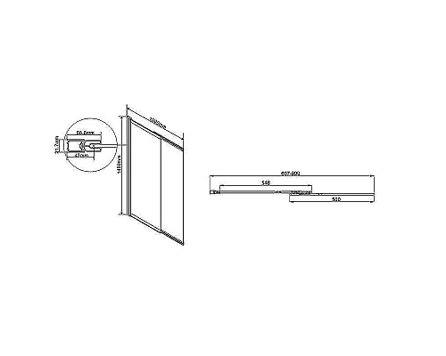 Купить Шторка на ванну Vincea VSB 100х145 VSB-1E100CLB профиль Черный матовый стекло прозрачное в магазине сантехники Santeh-Crystal.ru