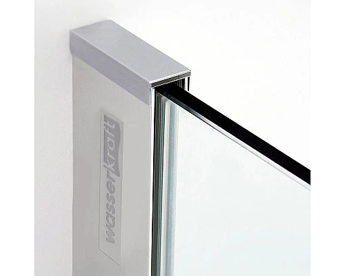 Приобрести Душевой уголок WasserKRAFT Aller 120х100 L 10H10LBLACK MATT профиль Хром матовый стекло прозрачное в магазине сантехники Santeh-Crystal.ru