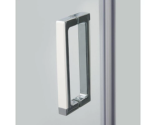 Купить Душевая дверь WasserKRAFT Aller 120 R 10H05RWHITE профиль Хром стекло прозрачное в магазине сантехники Santeh-Crystal.ru