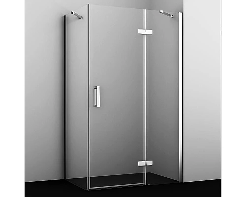 Заказать Душевой уголок WasserKRAFT Aller 120х80 R 10H06RWHITE профиль Хром стекло прозрачное в магазине сантехники Santeh-Crystal.ru