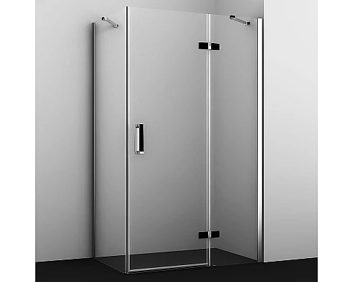 Заказать Душевой уголок WasserKRAFT Aller 120х100 R 10H10RBLACK MATT профиль Хром матовый стекло прозрачное в магазине сантехники Santeh-Crystal.ru