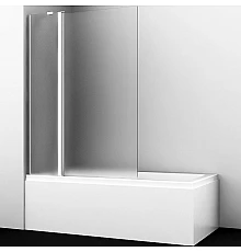 Шторка на ванну WasserKRAFT Berkel 110 L 48P02-110LM профиль Хром стекло матовое