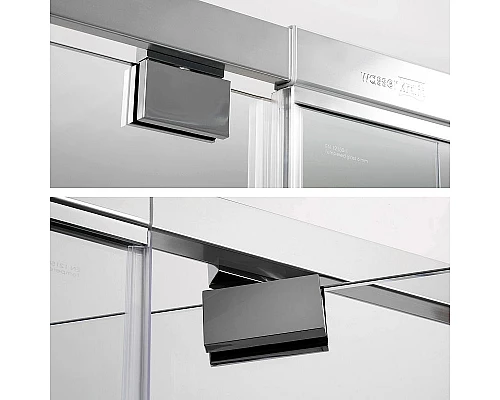 Купить Душевой уголок WasserKRAFT Berkel 110x100 48P16 профиль Хром стекло прозрачное в магазине сантехники Santeh-Crystal.ru