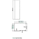 Купить Душевая стенка WasserKRAFT Dinkel 58R06-RP80 / Alme 15R06-RP80 80 58R06-RP80/15R06-RP80 профиль Хром стекло прозрачное в магазине сантехники Santeh-Crystal.ru