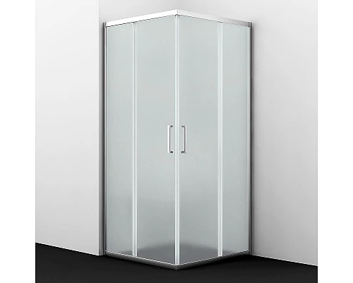 Купить Душевой уголок WasserKRAFT Main 90x90 41S03M профиль Хром стекло матовое в магазине сантехники Santeh-Crystal.ru