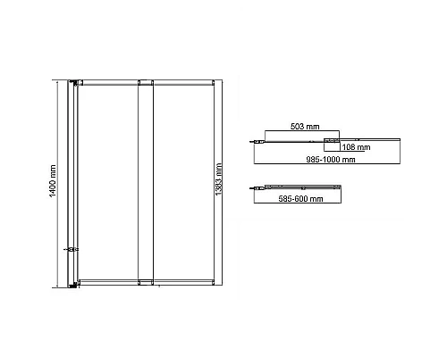 Приобрести Шторка на ванну WasserKRAFT Main 100 41S02-100RM профиль Хром стекло матовое в магазине сантехники Santeh-Crystal.ru