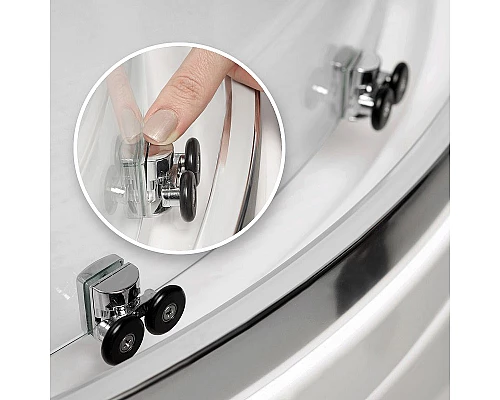 Купить Душевой уголок WasserKRAFT Main 100x100 41S19 профиль Хром стекло прозрачное в магазине сантехники Santeh-Crystal.ru