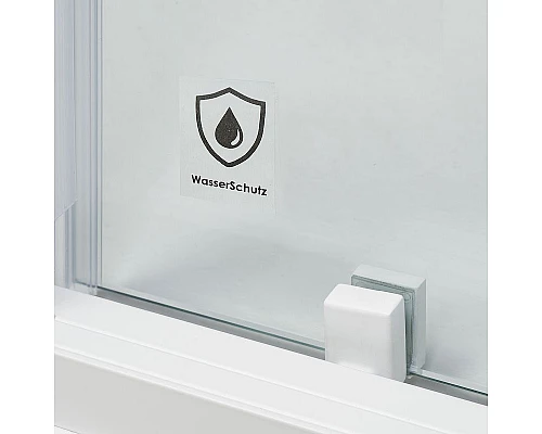 Приобрести Душевая дверь WasserKRAFT Rhin 120 44S05 профиль Белый стекло прозрачное в магазине сантехники Santeh-Crystal.ru