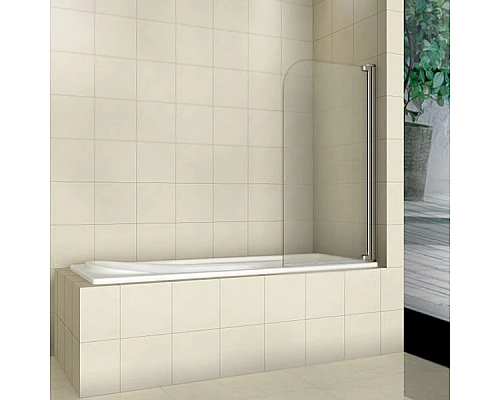 Заказать Шторка на ванну WeltWasser WW100 T1 80 10000001222 профиль Хром стекло прозрачное в магазине сантехники Santeh-Crystal.ru