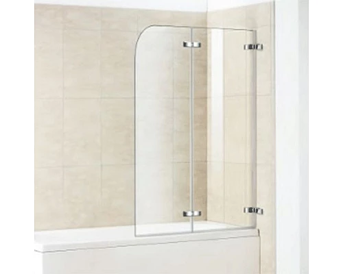 Купить Шторка на ванну WeltWasser WW100 ZD2 90 10000003477 профиль Хром стекло прозрачное в магазине сантехники Santeh-Crystal.ru