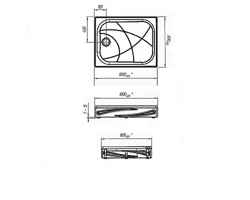 Приобрести Акриловый поддон для душа 1MarKa Freya New 100x80 01пфн1080п Белый в магазине сантехники Santeh-Crystal.ru