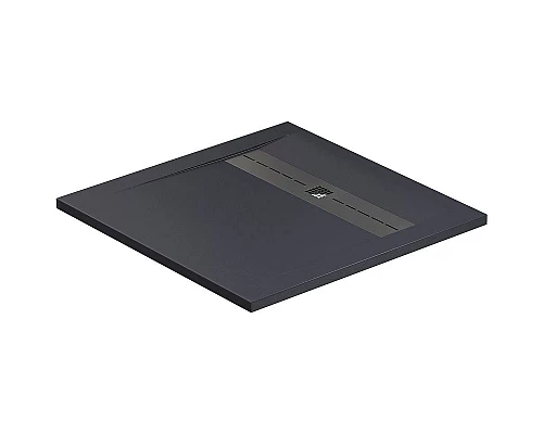 Приобрести Душевой поддон из искусственного камня Allen Brau Infinity 90x90 8.21001-AM Антрацит в магазине сантехники Santeh-Crystal.ru