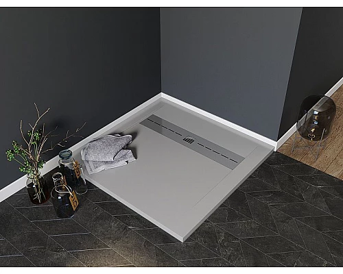 Заказать Душевой поддон из искусственного камня Aquanet Delight 90x90 258882 Серый в магазине сантехники Santeh-Crystal.ru