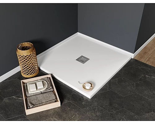 Купить Душевой поддон из искусственного камня Aquanet Pleasure 100x100 256322 с антискользящим покрытием в магазине сантехники Santeh-Crystal.ru