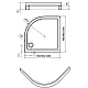 Заказать Акриловый поддон для душа Aquatek 100x100 DPA-0000002 Белый в магазине сантехники Santeh-Crystal.ru