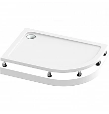 Акриловый поддон для душа Bas Раунд 120х80 L ПН00069 Белый