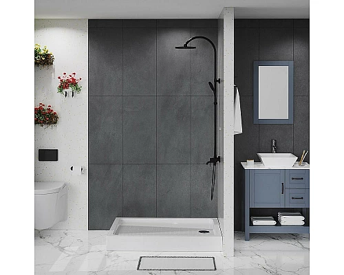 Акриловый поддон для душа BelBagno Tray 120x100 TRAY-BB-AH-120/100-15-W Белый