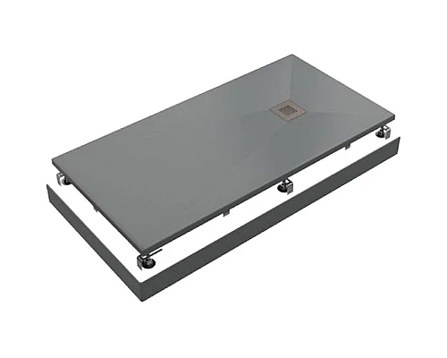 Заказать Душевой поддон из искусственного камня Creto Ares 140x80 1-0016 Серый в магазине сантехники Santeh-Crystal.ru