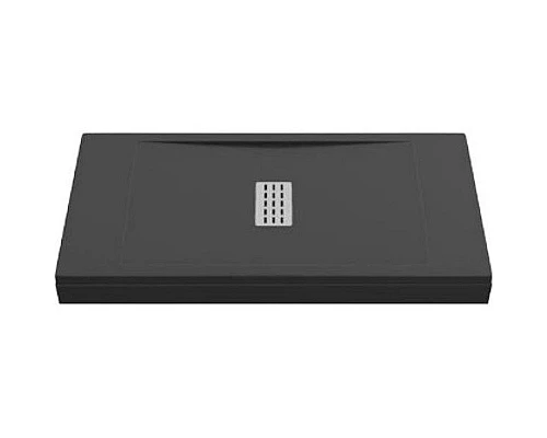 Заказать Душевой поддон из искусственного камня Creto Etna 120x80 2-0058 Черный в магазине сантехники Santeh-Crystal.ru