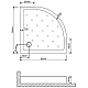 Заказать Акриловый поддон для душа Grossman 90х90 GR-119009020 Белый в магазине сантехники Santeh-Crystal.ru