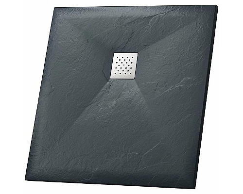 Приобрести Душевой поддон из искусственного камня Grossman Strong 100x100 GR-S2100100Q Графит в магазине сантехники Santeh-Crystal.ru