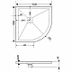 Приобрести Душевой поддон из искусственного камня Grossman Strong 100x100 GR-S2100100 Графит в магазине сантехники Santeh-Crystal.ru