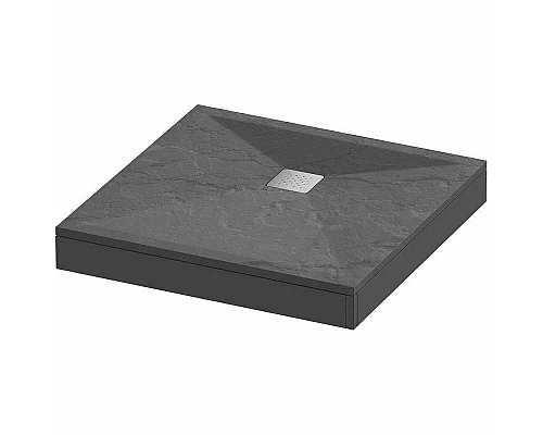 Купить Душевой поддон из искусственного камня Grossman Strong 90x90 GR-S29090Q Графит в магазине сантехники Santeh-Crystal.ru