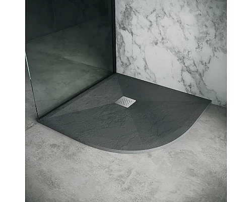 Заказать Душевой поддон из искусственного камня Grossman Strong 90x90 GR-S29090 Графит в магазине сантехники Santeh-Crystal.ru