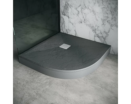 Заказать Душевой поддон из искусственного камня Grossman Strong 90x90 GR-S29090 Графит в магазине сантехники Santeh-Crystal.ru