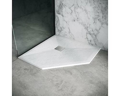 Приобрести Душевой поддон из искусственного камня Grossman Strong 100x100 GR-S1100100D Белый в магазине сантехники Santeh-Crystal.ru
