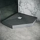 Купить Душевой поддон из искусственного камня Grossman Strong 90x90 GR-S29090D Графит в магазине сантехники Santeh-Crystal.ru