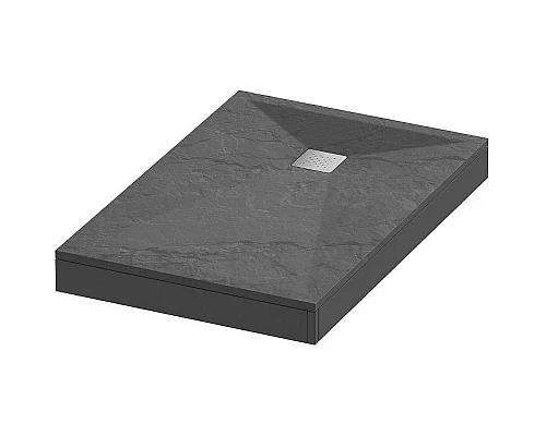 Заказать Душевой поддон из искусственного камня Grossman Strong 90x100 GR-S290100Q Графит в магазине сантехники Santeh-Crystal.ru