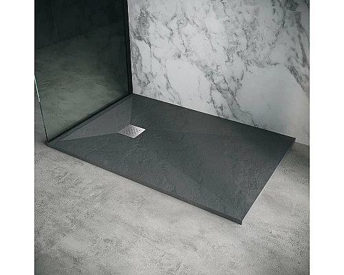 Купить Душевой поддон из искусственного камня Grossman Strong 90x120 GR-S290120Q Графит в магазине сантехники Santeh-Crystal.ru
