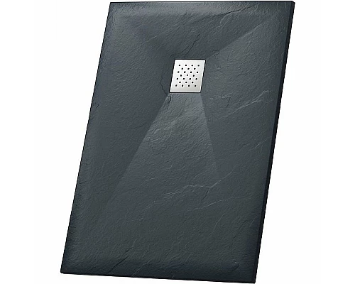 Купить Душевой поддон из искусственного камня Grossman Strong 80x100 GR-S280100Q Графит в магазине сантехники Santeh-Crystal.ru