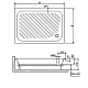 Заказать Акриловый поддон для душа RGW Acrylic B/CL-S 90x70 16180279-51 Белый в магазине сантехники Santeh-Crystal.ru