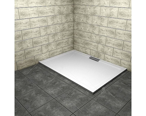 Купить Душевой поддон из искусственного камня RGW GWS-21 100х90 03150290-01 Белый в магазине сантехники Santeh-Crystal.ru