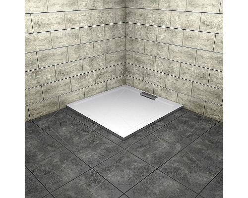 Купить Душевой поддон из искусственного камня RGW GWS-01 100x100 03150100-01 Белый в магазине сантехники Santeh-Crystal.ru